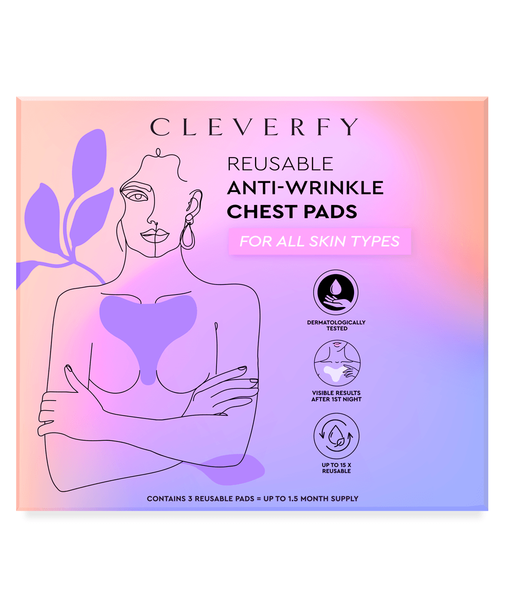 Cleverfy Decollete Anti Wrinkle Chest Pads, 3 Pcs 
