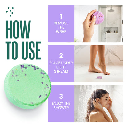 Cleverfy Purple Gift Set of 6 Shower Steamers