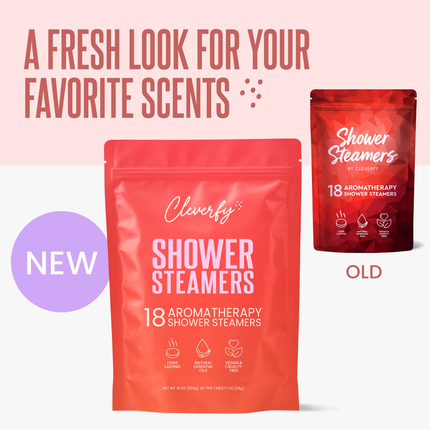 Cleverfy Red Megapack of 18 Shower Steamers